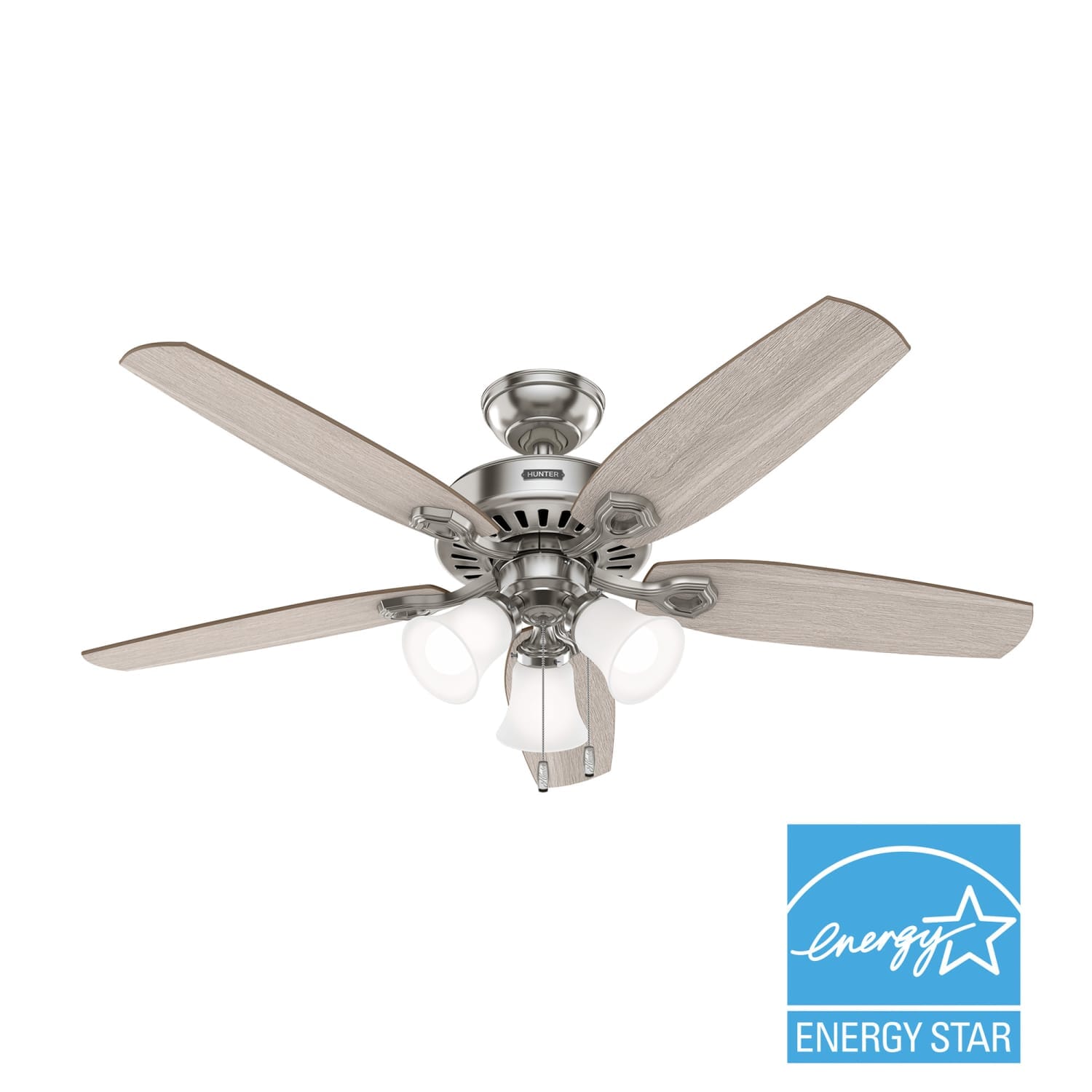 hunter123 Hunter Builder ENERGY STAR DC with Light 52 inch – Hunter Fan