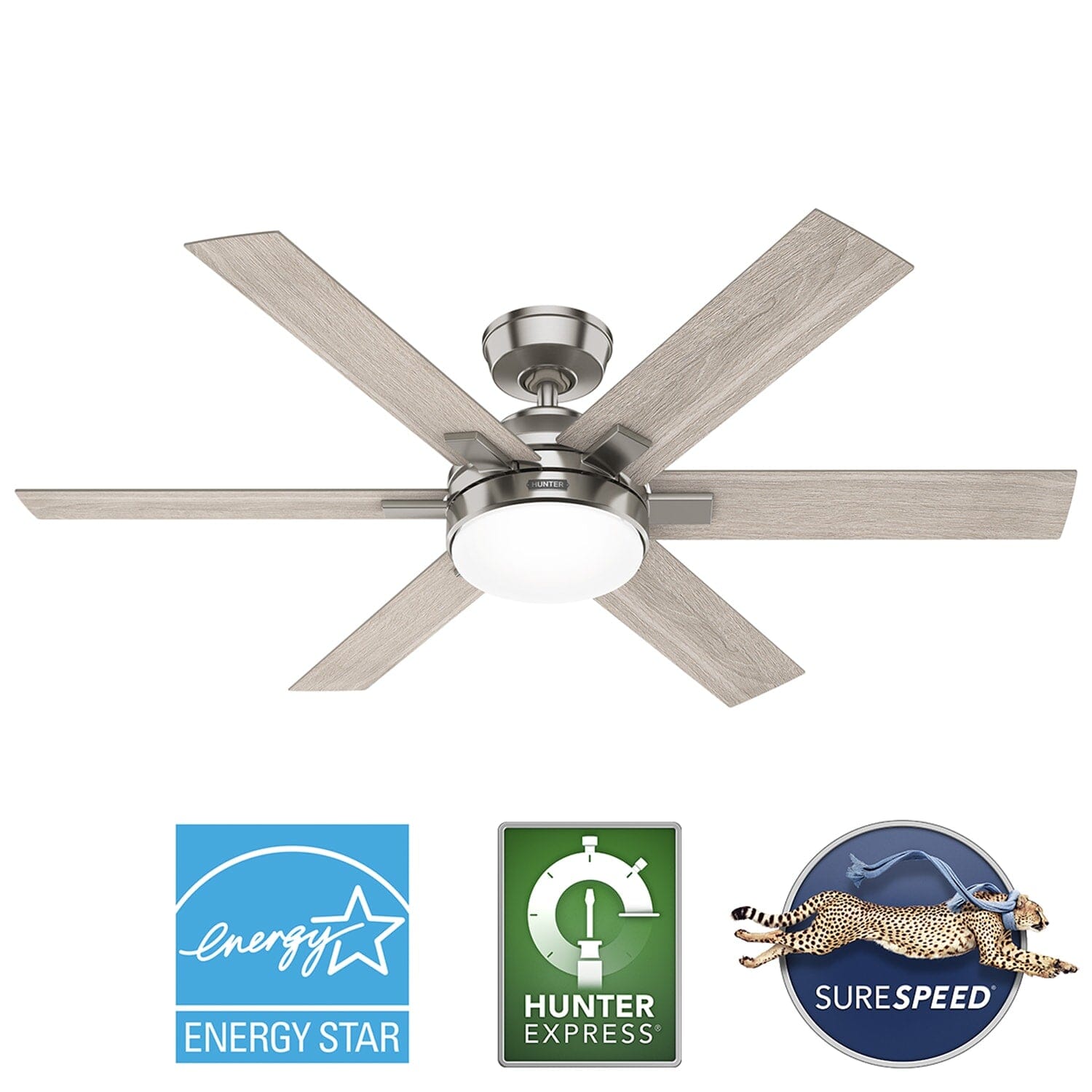 Hunter Georgetown Indoor HunterExpress with LED Light 52 inch with