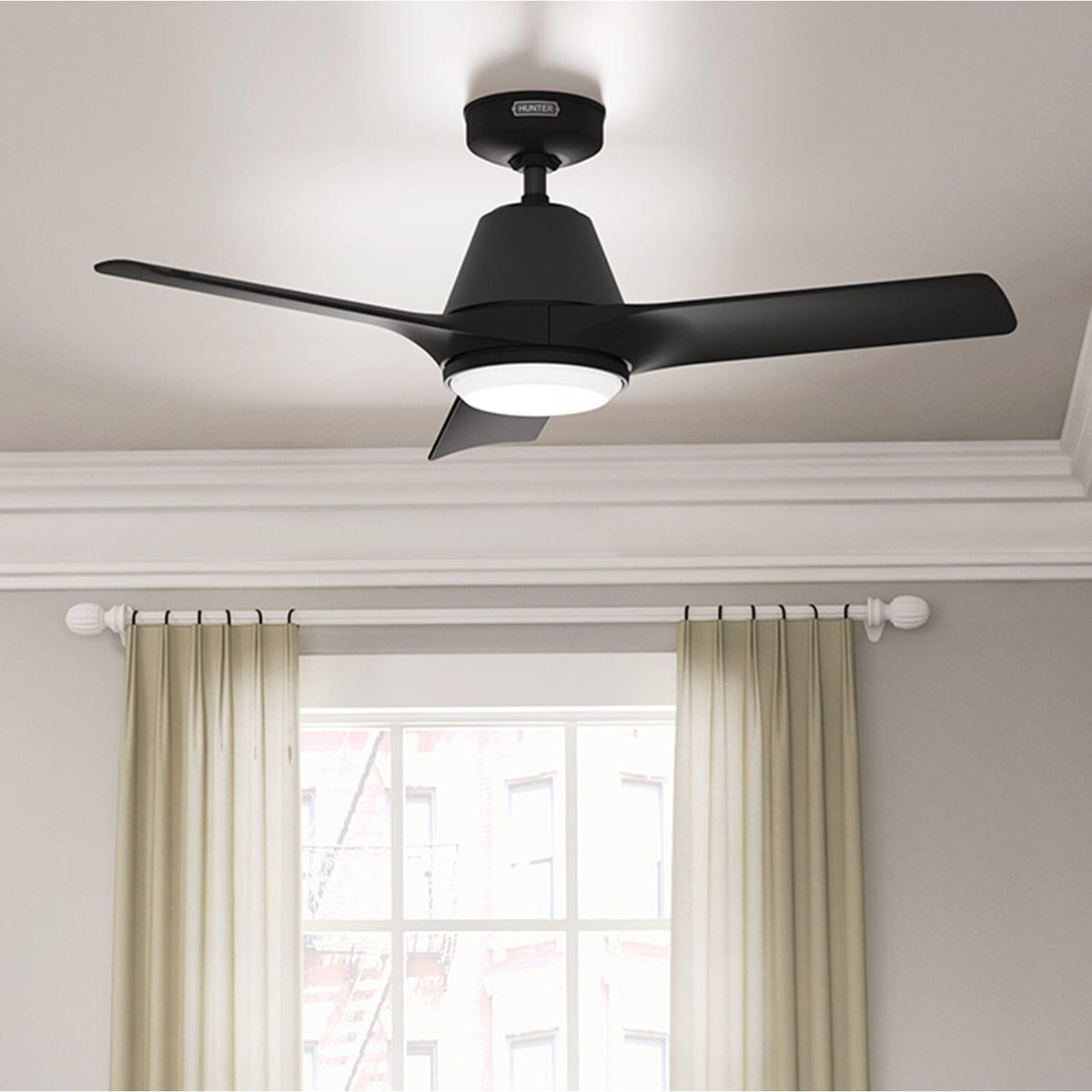 52881_6 aeronaut outdoor smart fan with led light 44 inch with remote matte black lifestyleimages1c