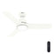 52882_1 aeronaut outdoor smart fan with led light 44 inch with remote matte white main