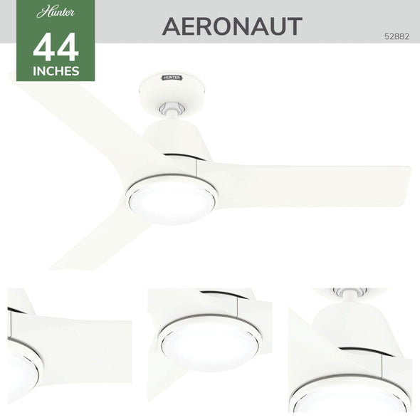 52882_4 aeronaut outdoor smart fan with led light 44 inch with remote matte white detailboard