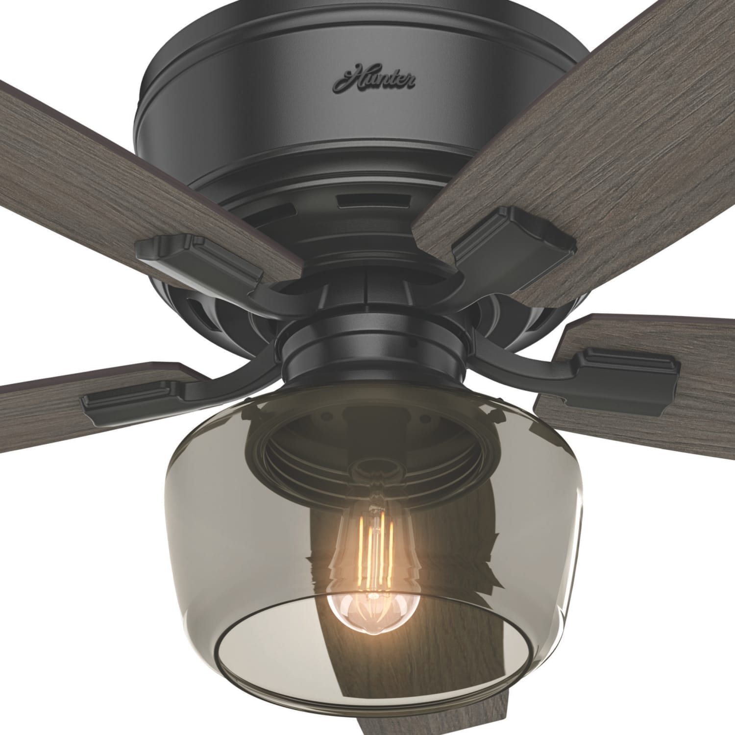 Hunter Bennett Low Profile with Light 52 inch and Remote – Hunter Fan