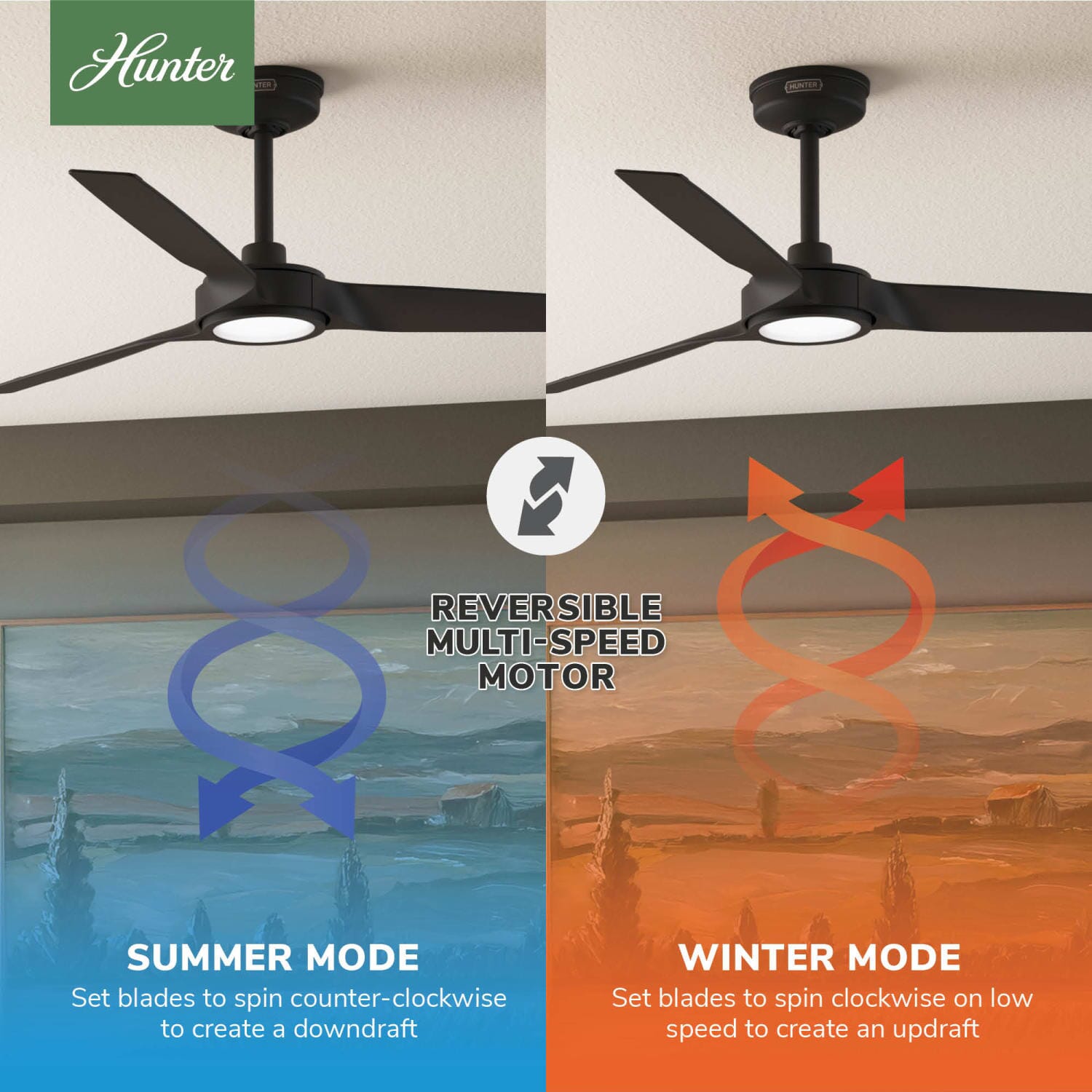 Hunter ZenTech 3 Blade Outdoor Smart Fan 52 inch and Remote