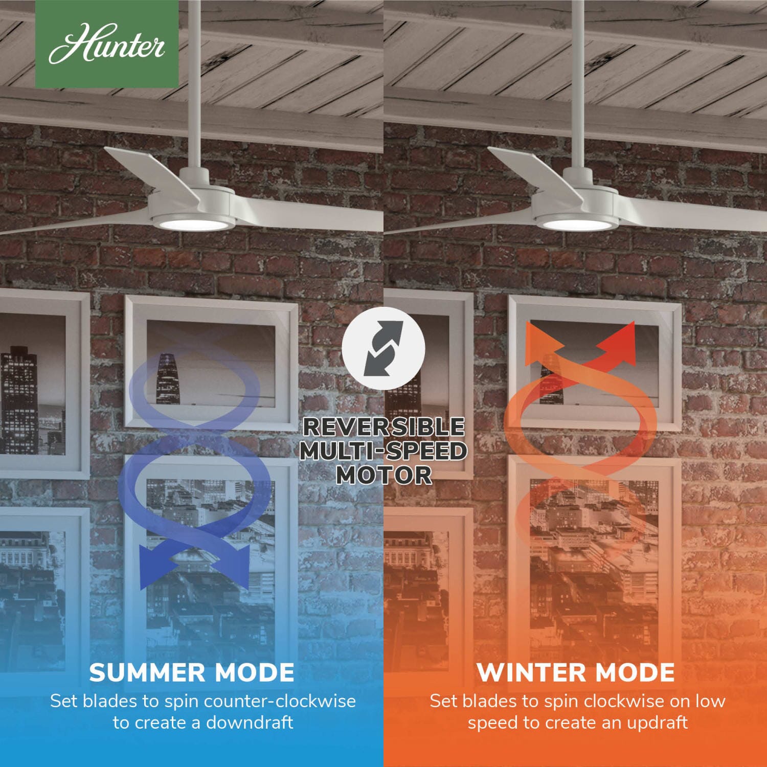 Hunter ZenTech 3 Blade Outdoor Smart Fan 52 inch and Remote