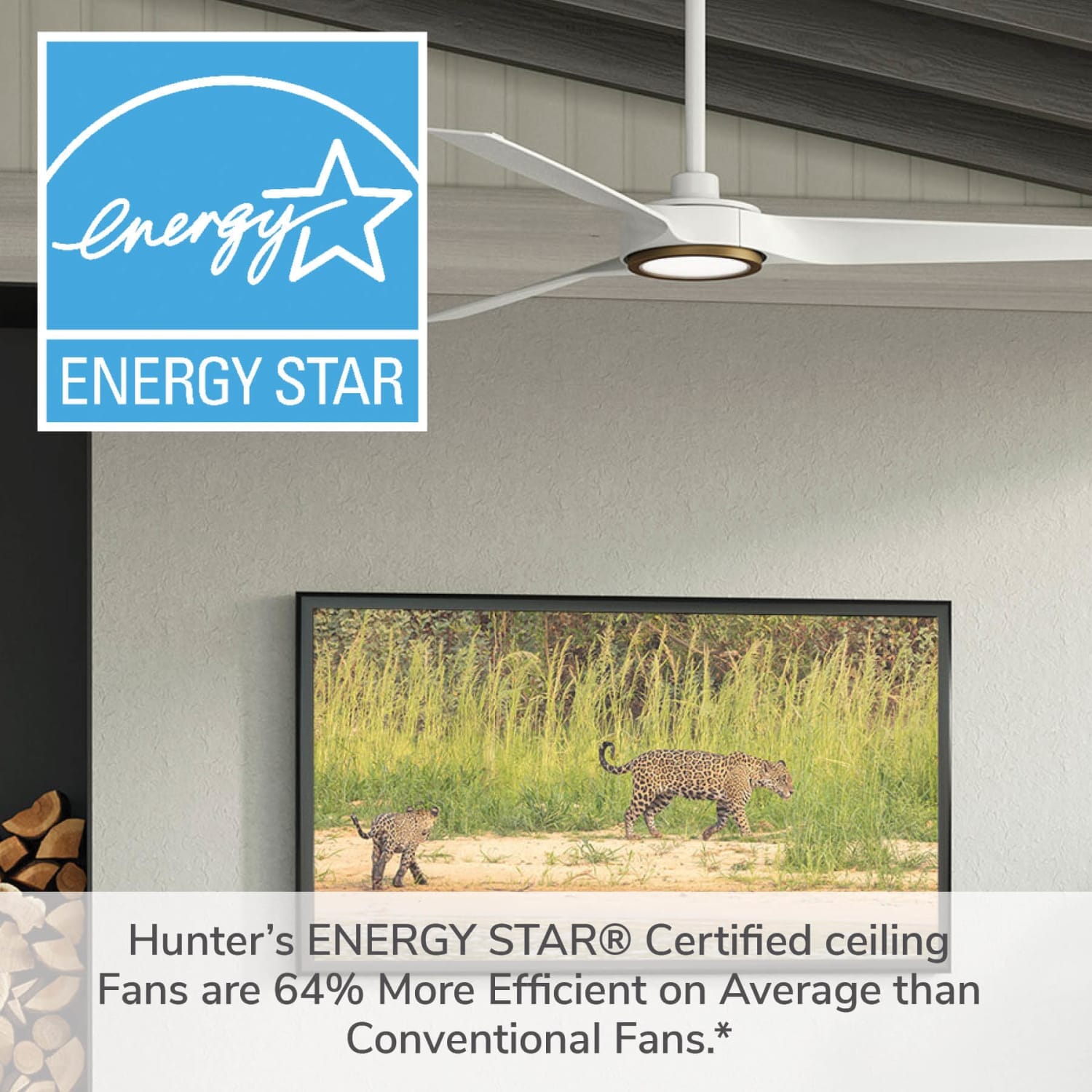 Hunter ZenTech 3 Blade Outdoor Smart Fan 52 inch and Remote
