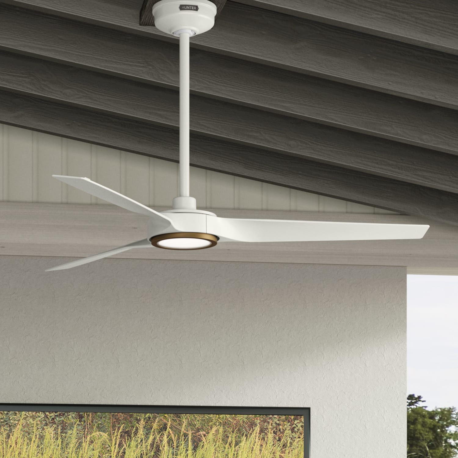 Hunter ZenTech 3 Blade Outdoor Smart Fan 52 inch and Remote