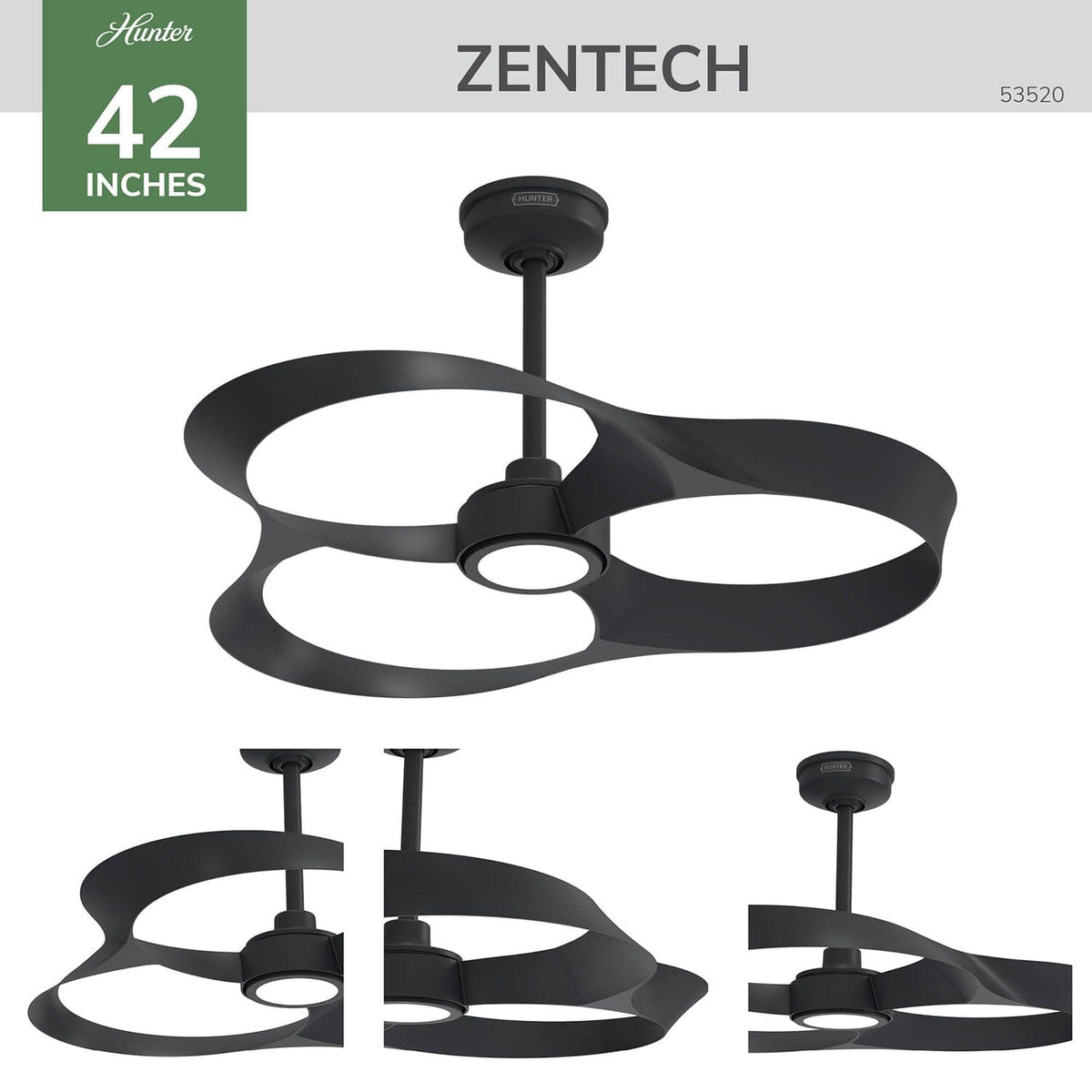 53520_4 zentech bladeless indoor outdoor with led light matte black detailboard