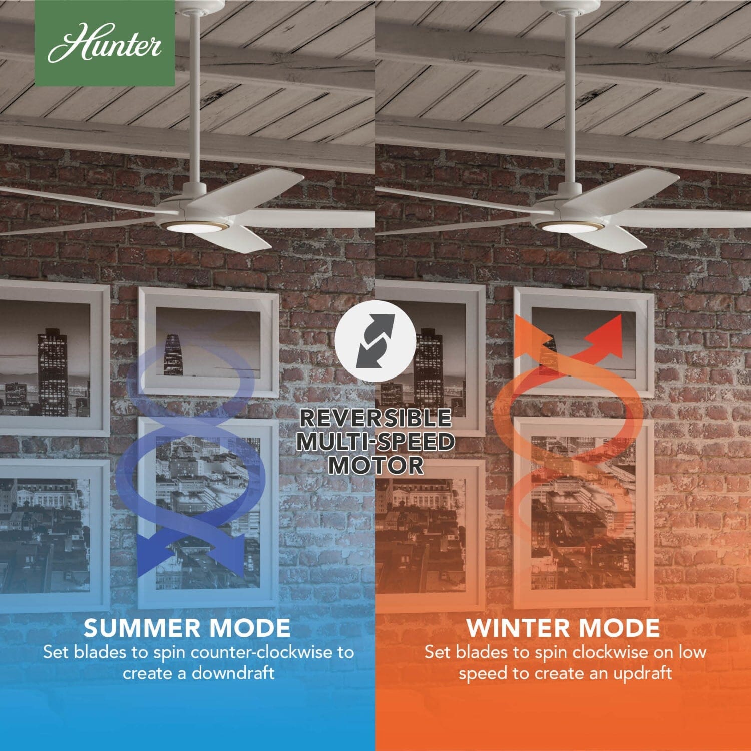 Hunter ZenTech 5 Blade Outdoor Smart Fan 52 inch and Remote