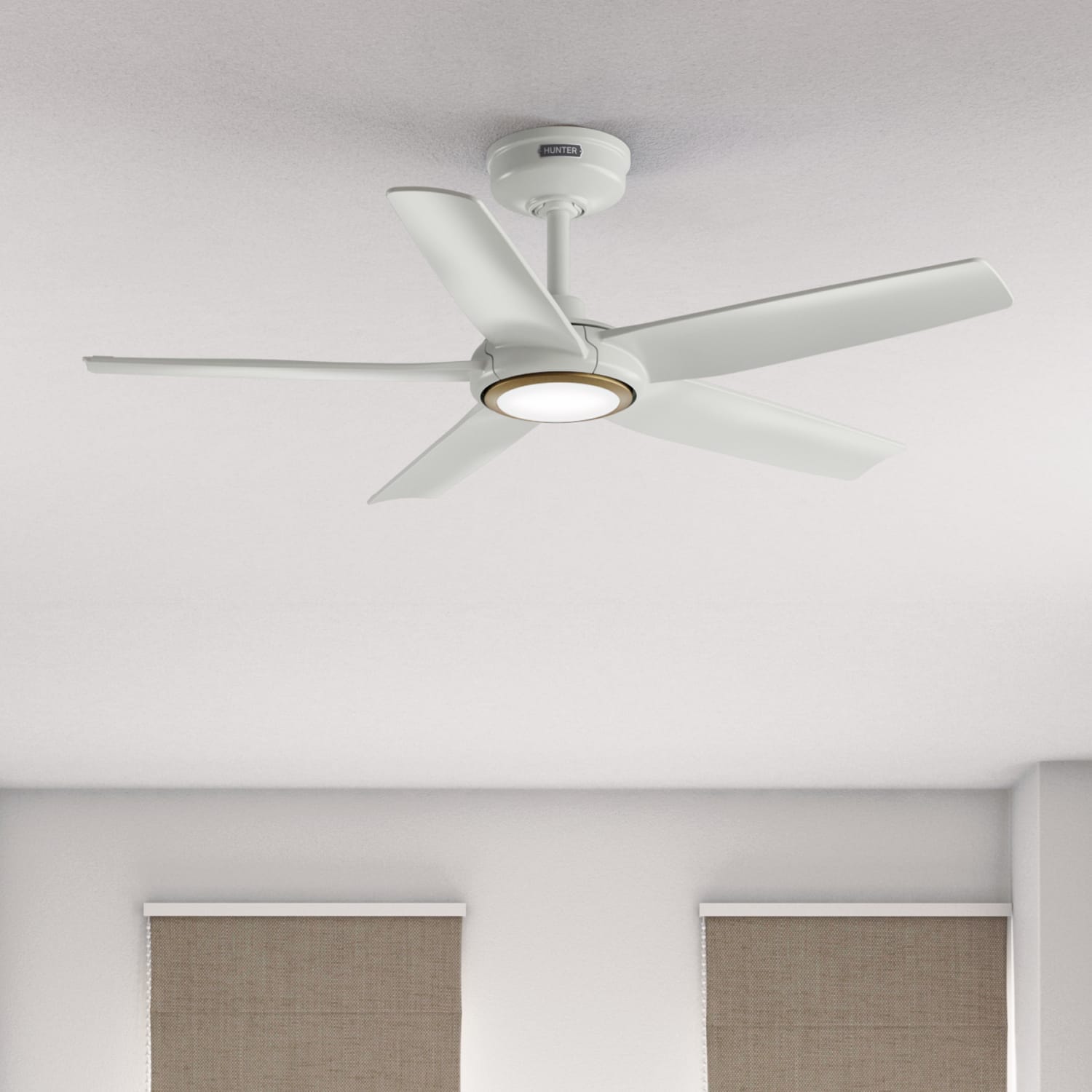 Hunter ZenTech 5 Blade Indoor/Outdoor Smart Fan 44in and Remote