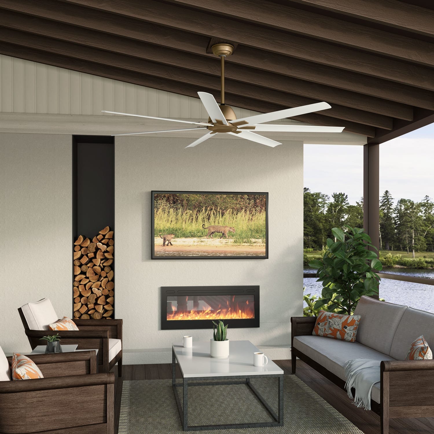 Casablanca Bayhaven Outdoor ENERGY STAR 72 inch with wall control