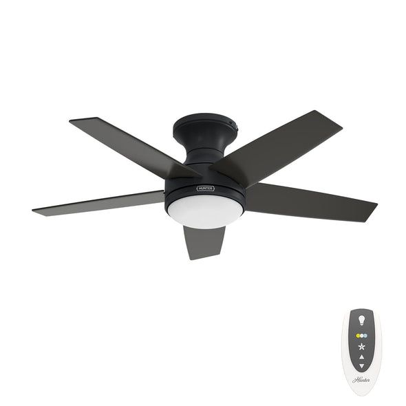 55100_1 dreska indoor low profile 44 inch with led light and remote matte black main
