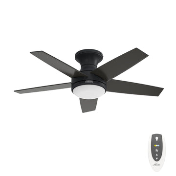 55100_1 dreska indoor low profile 44 inch with led light and remote matte black main