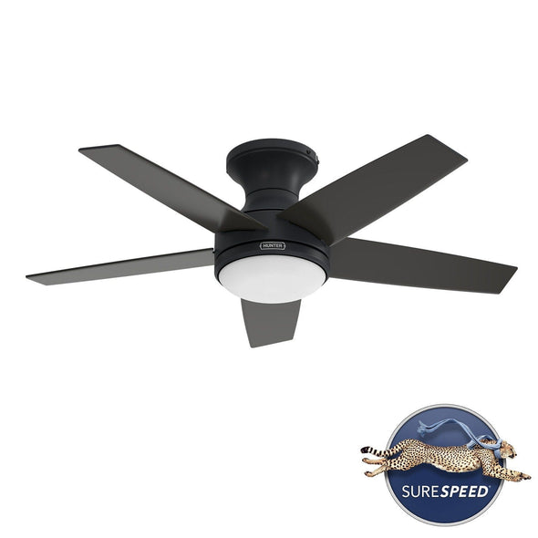 55100_22 dreska indoor low profile 44 inch with led light and remote matte black badgedmainimage
