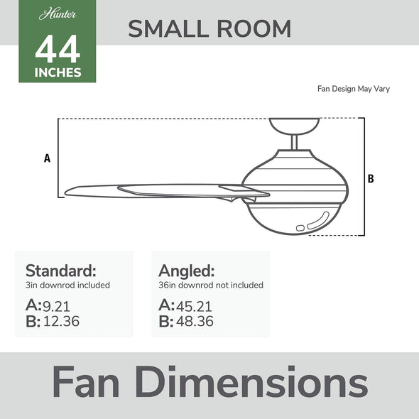 55101_12 dreska indoor low profile 44 inch with led light and remote fresh white dimensiongraphic