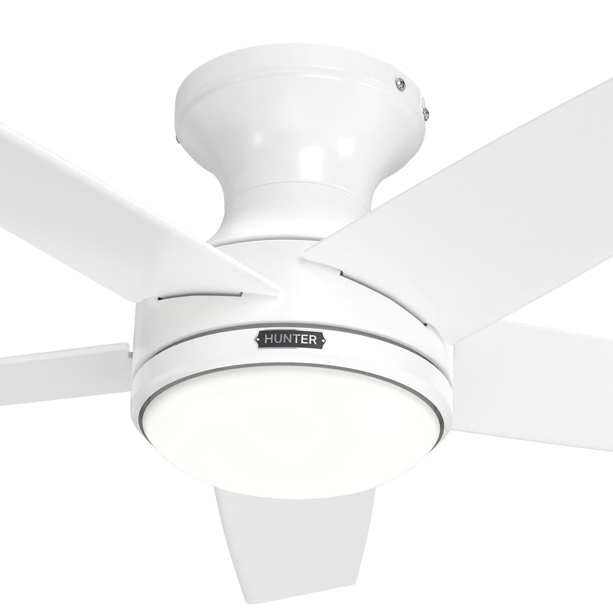 55101_17 dreska indoor low profile 44 inch with led light and remote fresh white fanbody