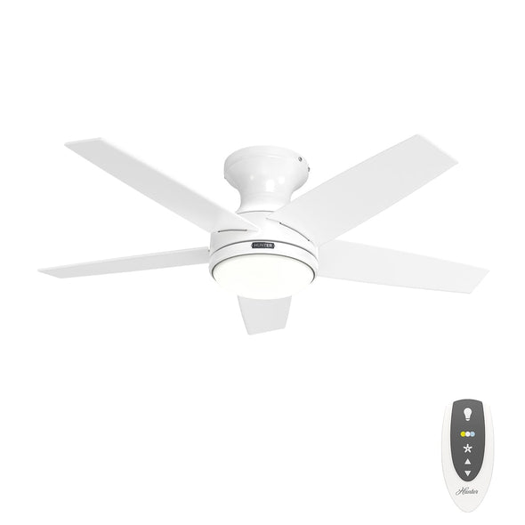 55101_1 dreska indoor low profile 44 inch with led light and remote fresh white main