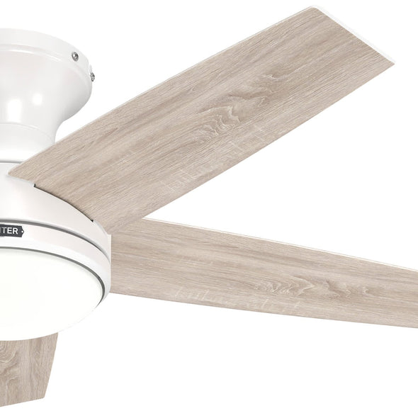 55101_21 dreska indoor low profile 44 inch with led light and remote fresh white bladeside2image
