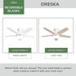 55101_28 dreska indoor low profile 44 inch with led light and remote fresh white reversiblebladegraphic