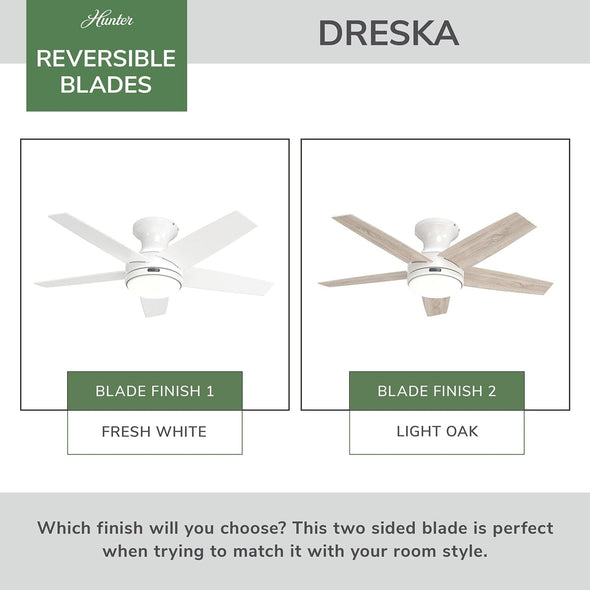 55101_28 dreska indoor low profile 44 inch with led light and remote fresh white reversiblebladegraphic