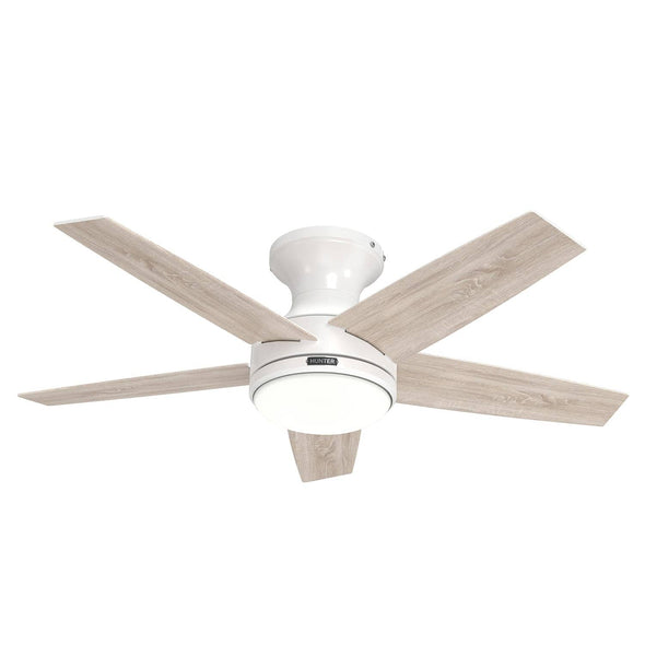 55101_2 dreska indoor low profile 44 inch with led light and remote fresh white alternateangle1