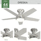 55102_4 dreska indoor low profile 44 inch with led light and remote brushed nickel detailboard