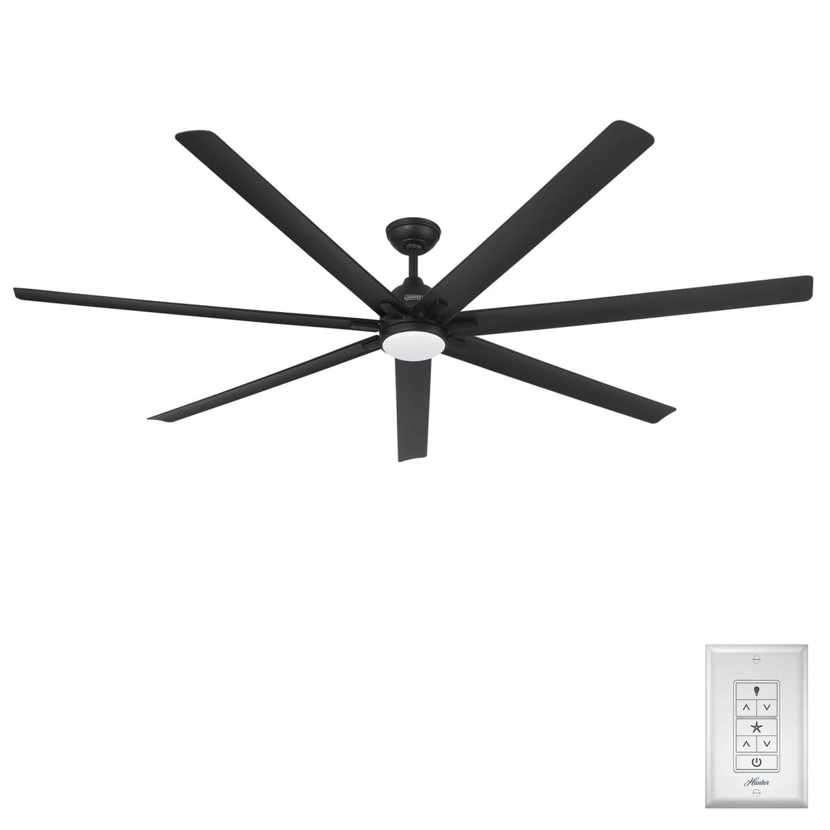 55840_1 airvault outdoor smart fan 84 inch with led and wall control matte black main