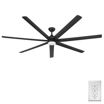 55840_1 airvault outdoor smart fan 84 inch with led and wall control matte black main