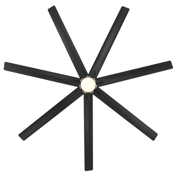 55840_2 airvault outdoor smart fan 84 inch with led and wall control matte black alternateangle1