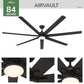 55840_4 airvault outdoor smart fan 84 inch with led and wall control matte black detailboard