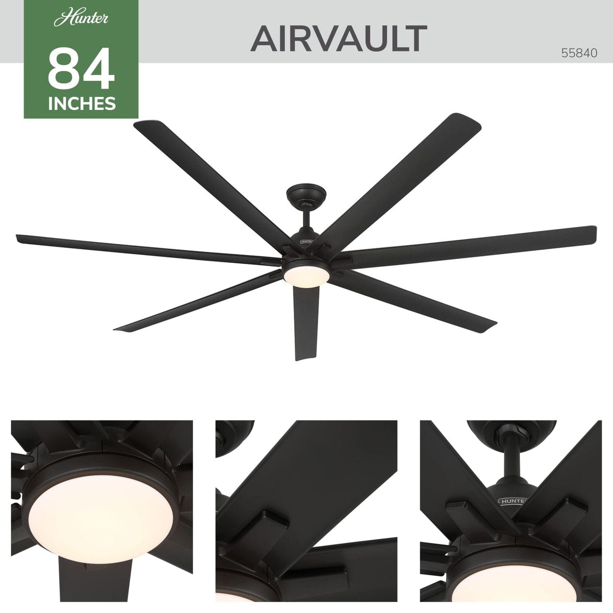 55840_4 airvault outdoor smart fan 84 inch with led and wall control matte black detailboard