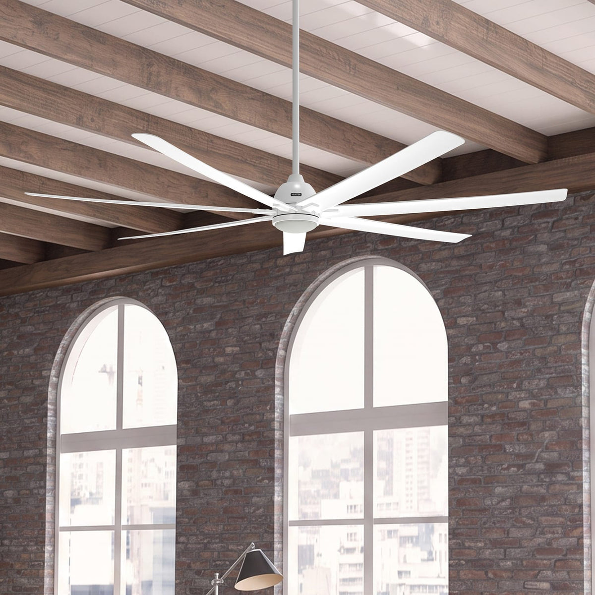 55842_6 airvault outdoor smart fan 84 inch with led and wall control fresh white lifestyleimages1c