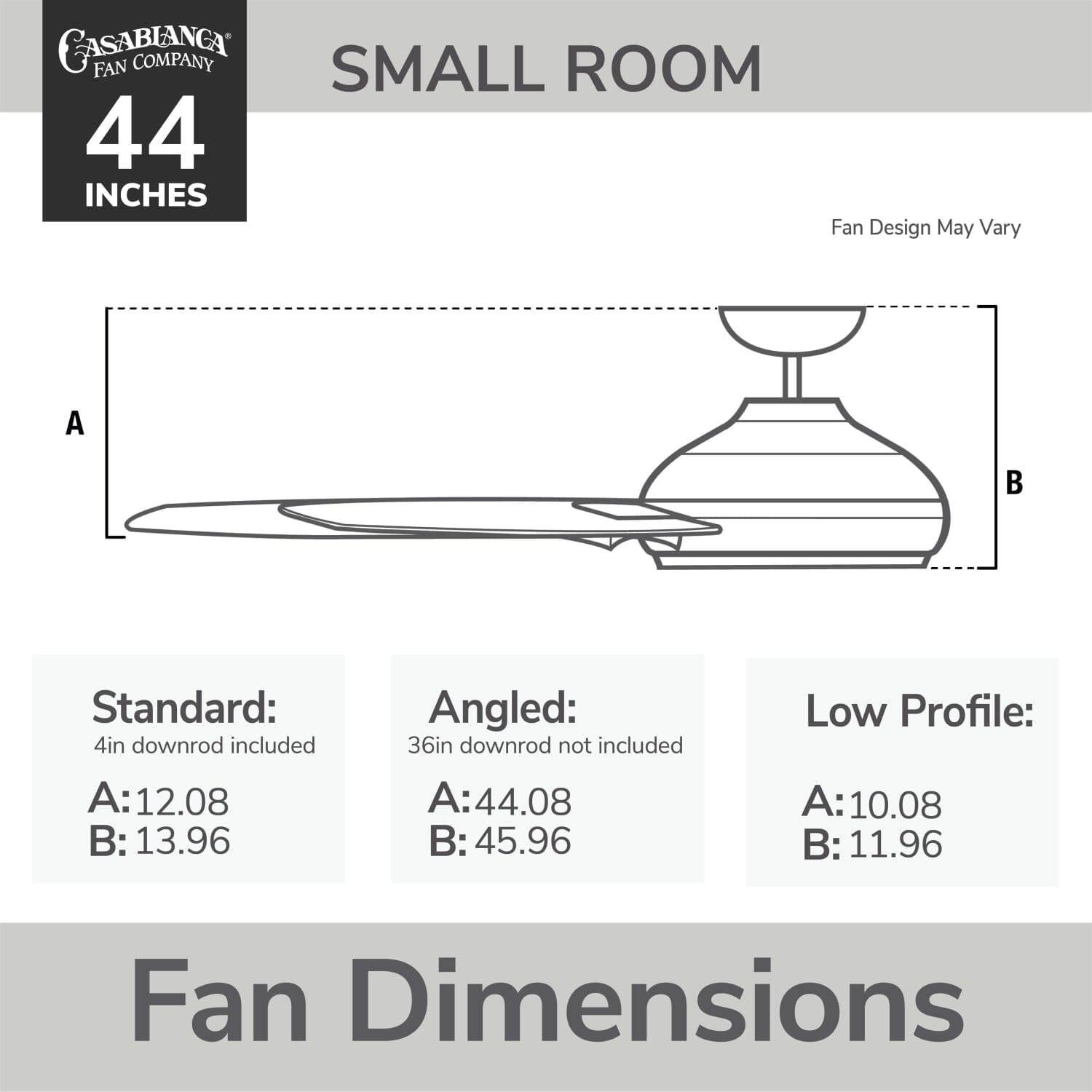 Casablanca Wisp with LED Light 44 inch and Remote – Hunter Fan