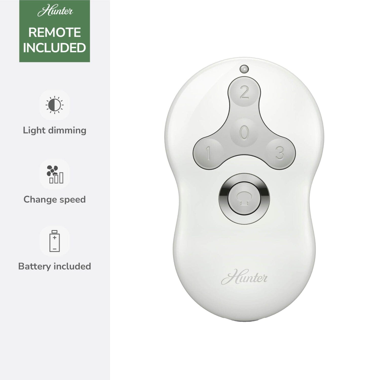 Hunter Cranbrook Low Profile with Light 52 inch and Remote