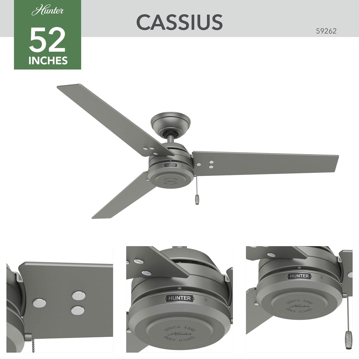 Hunter Cassius Outdoor 52 inch – Hunter Fan