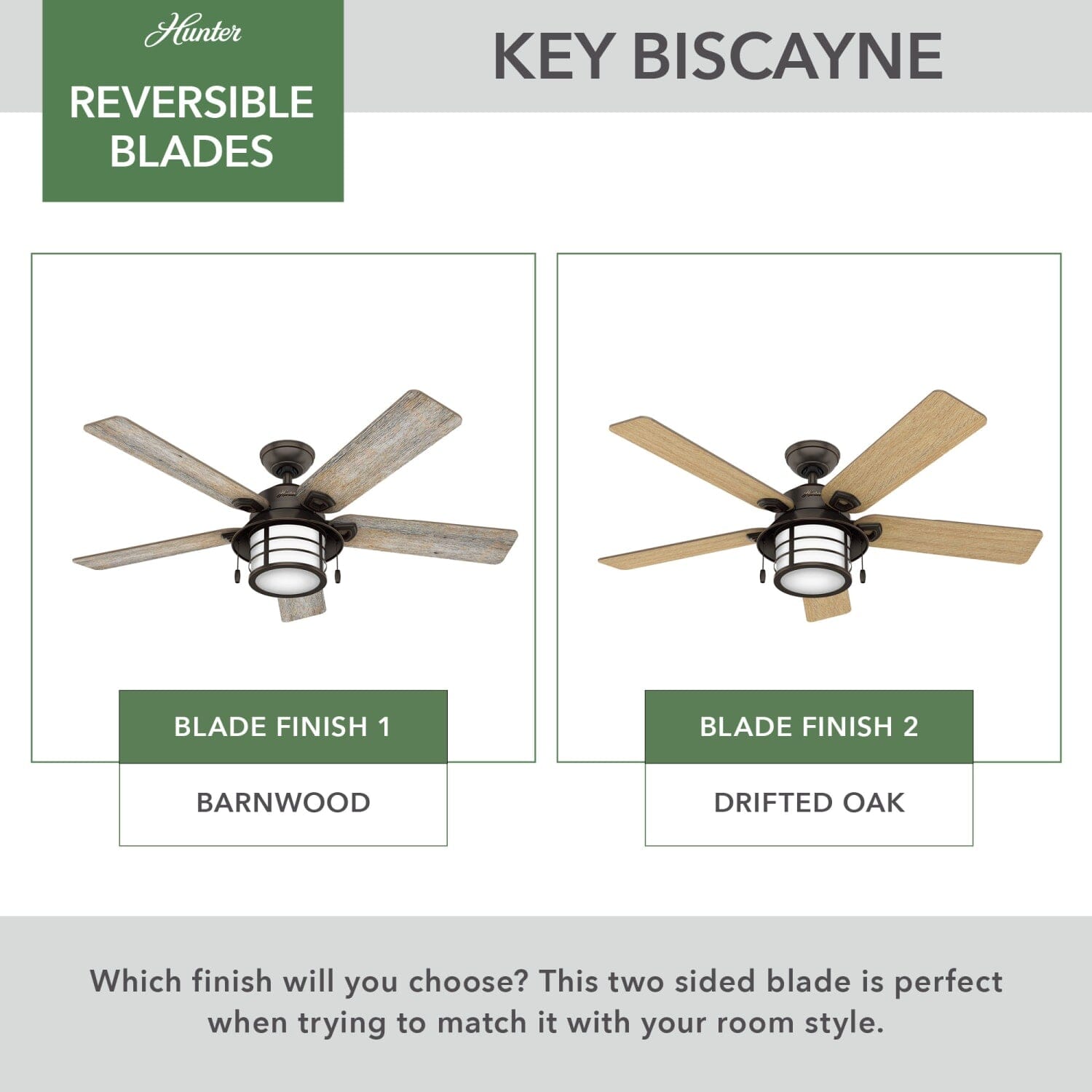 Hunter Key Biscayne Outdoor with Light 54 inch – Hunter Fan