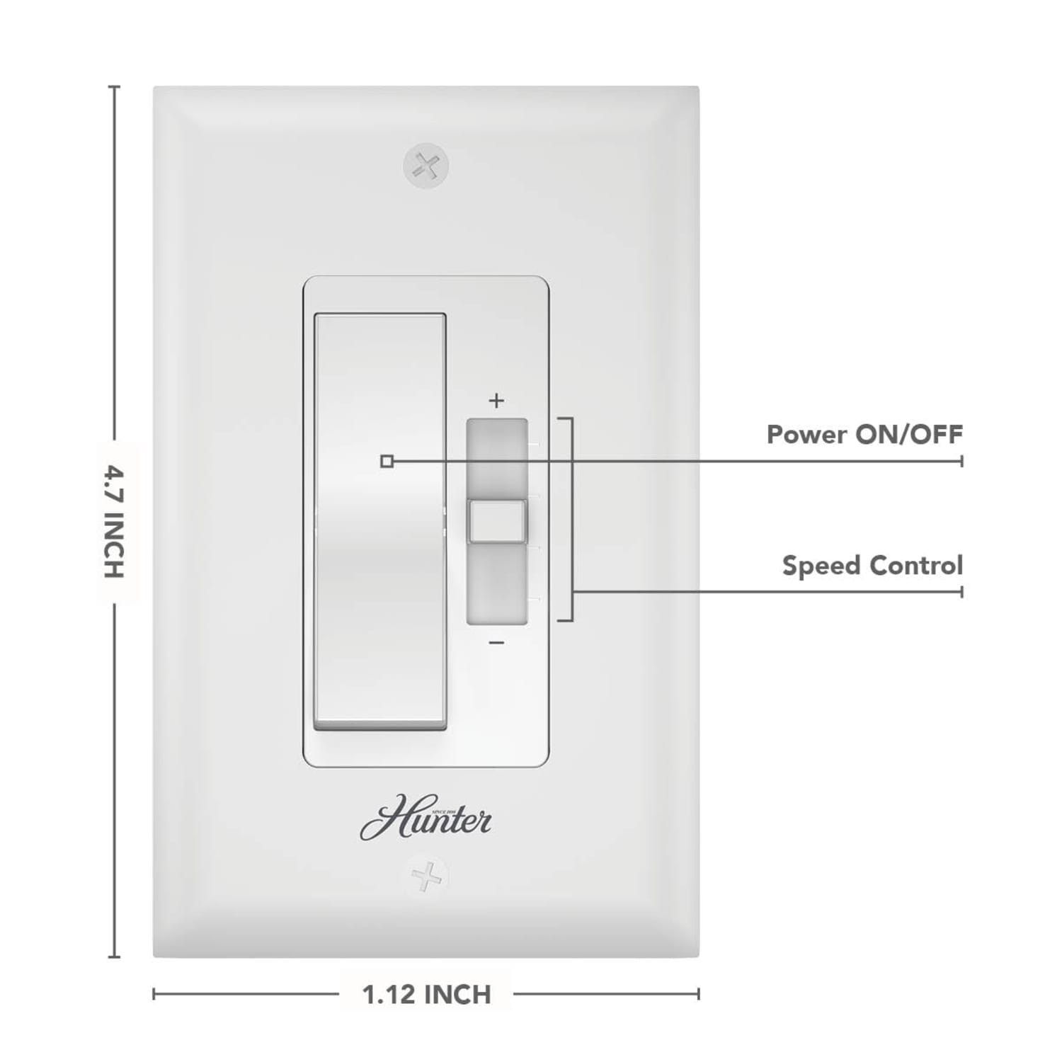 Hunter Slider Wall Controller - 99754 – Hunter Fan