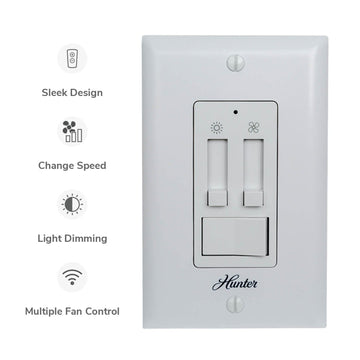Fan Wall Unit Control Ceiling Fan Wall Controls & Switches – Hunter Fan