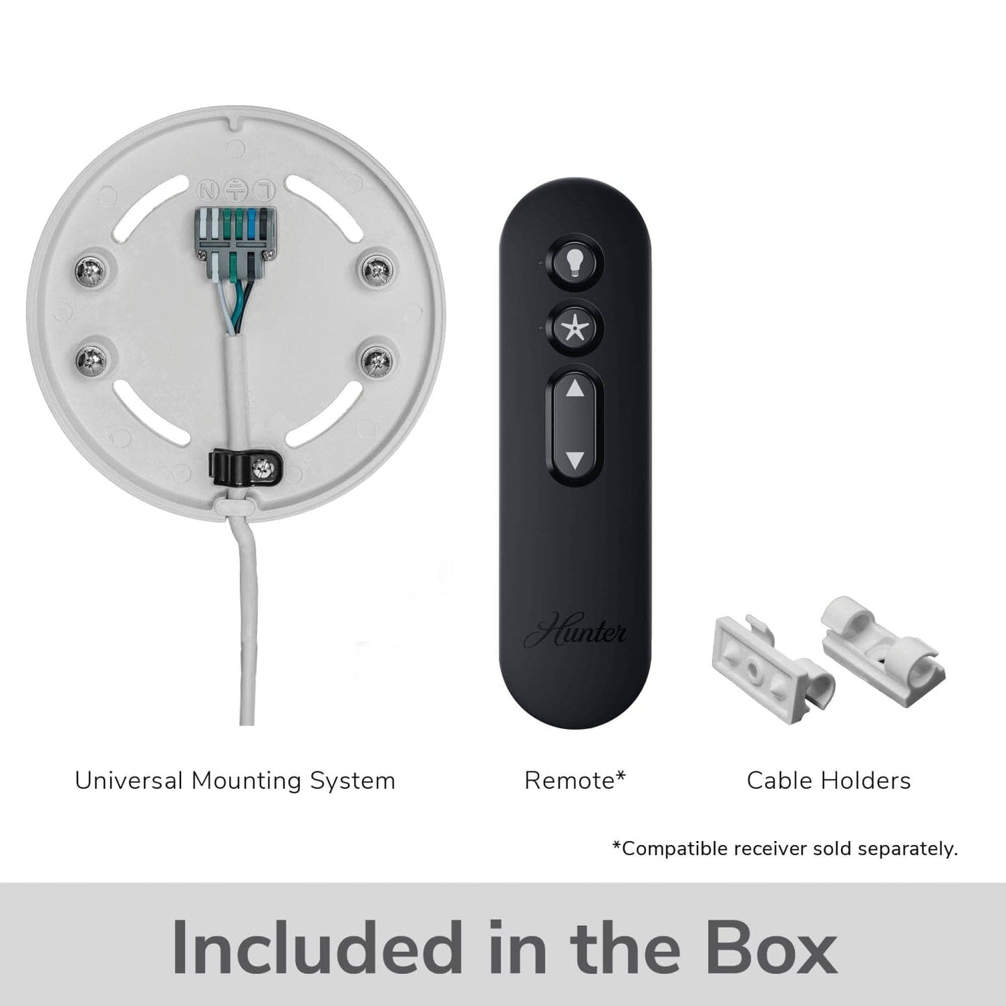 Hunter Universal Mounting System with Remote (receiver not included ...