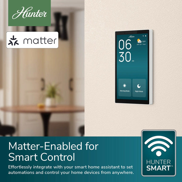 99982_4 huntersmart smart wall panel fresh white productdetail2