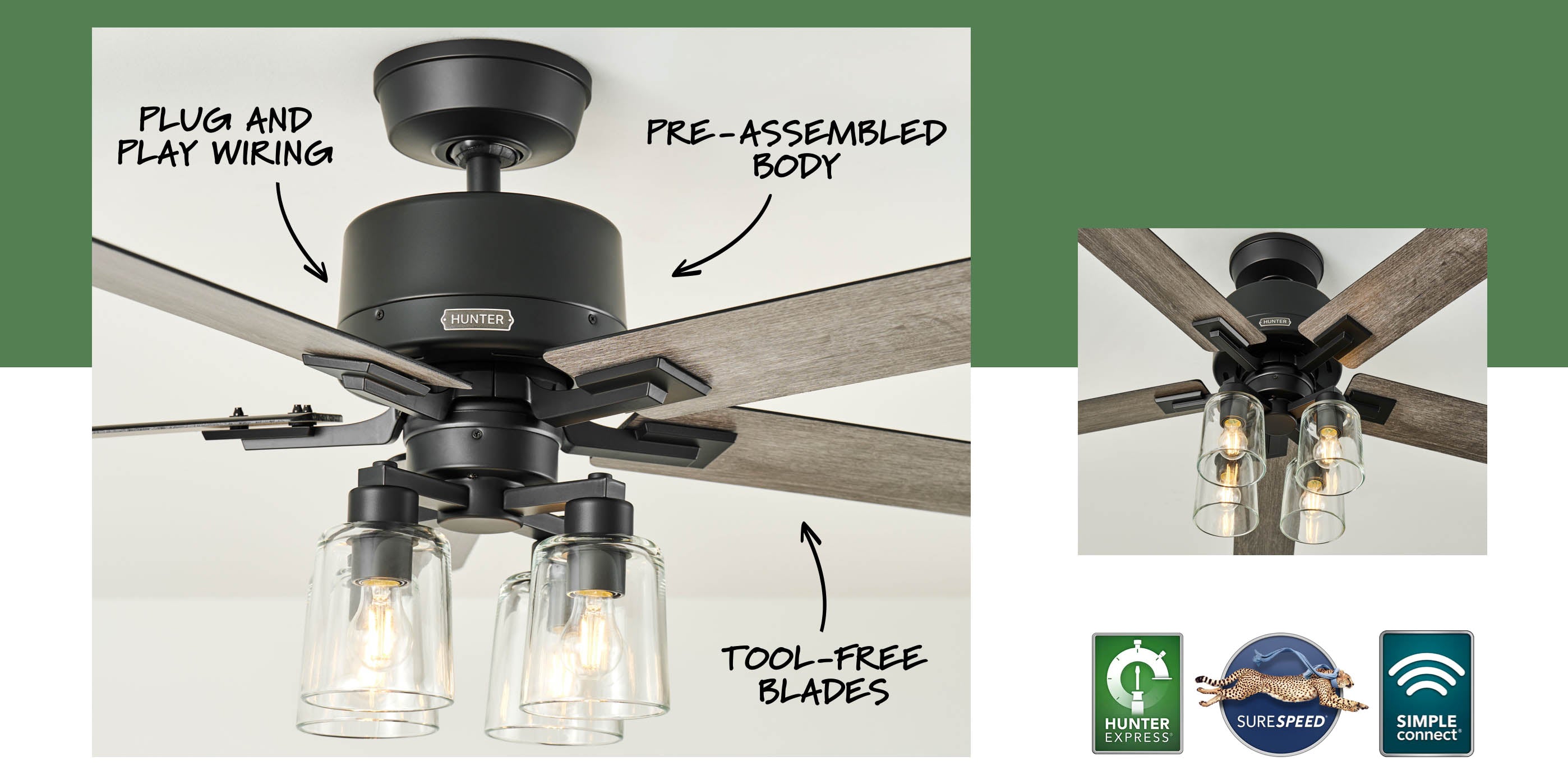 Jordbær Vejfremstillingsproces Bekostning Hunter Fan Company - Online Ceiling Fan Store