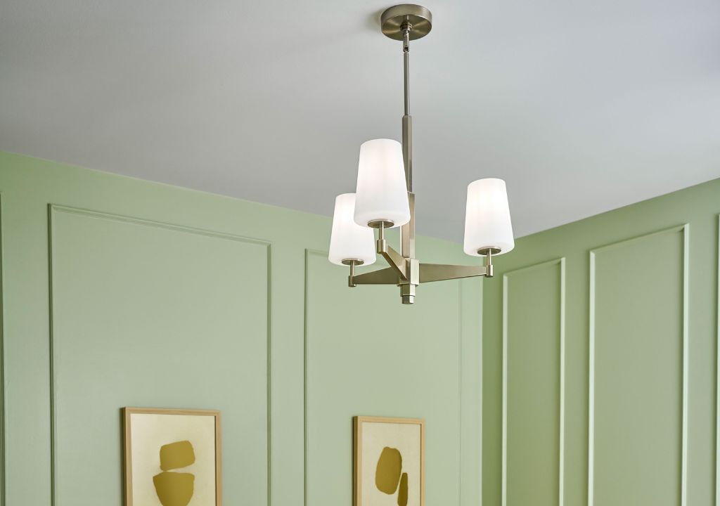 Nolita chandelier in a gold finish.