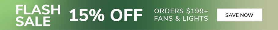 Flash Sale 15% Off Orders $199+ Fans & Lights. 
