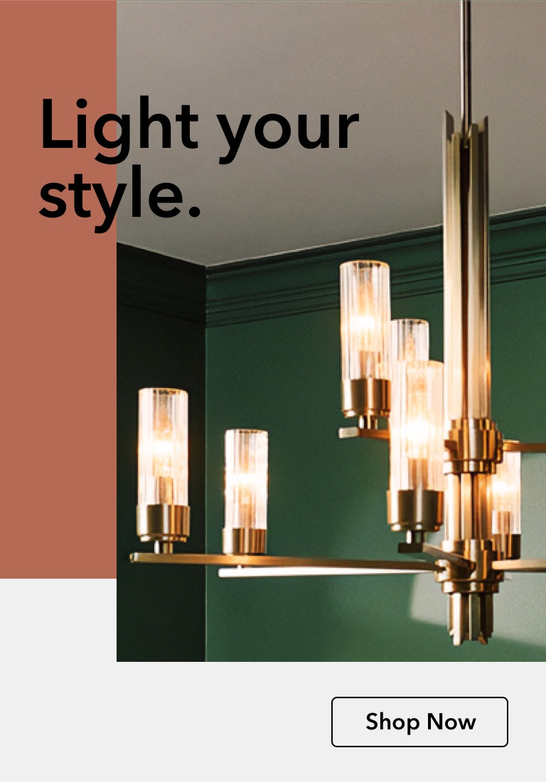 Light your style. Gatz 9 light, 2-tier chandelier in alturas gold finish