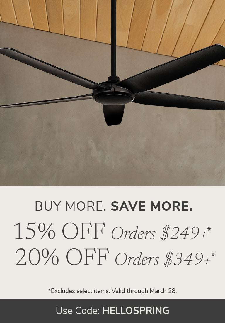 Buy More Save More 15% off orders $249+ or 20% off orders $349+ with code HELLOSPRING through March 28th.