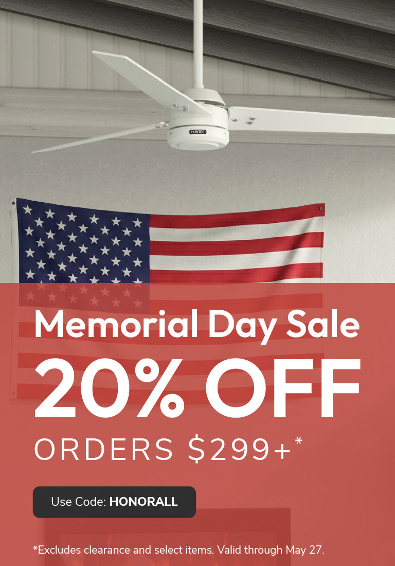 Memorial Day Sale 20% off Orders $299+ with code: HONORALL through May 27th.