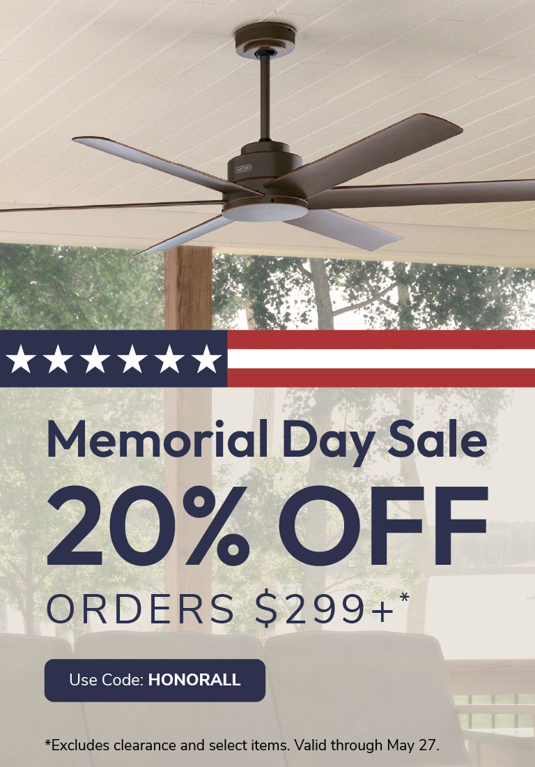Memorial Day Sale 20% off Orders $299+ with code: HONORALL through May 27th.