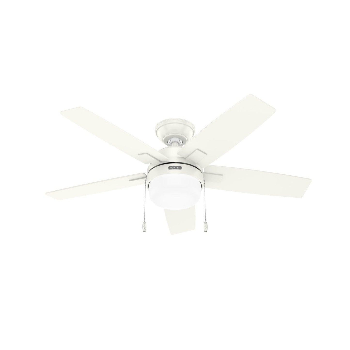 Anisten with LED Light 44 inch Ceiling Fans Hunter Fresh White - Fresh White 