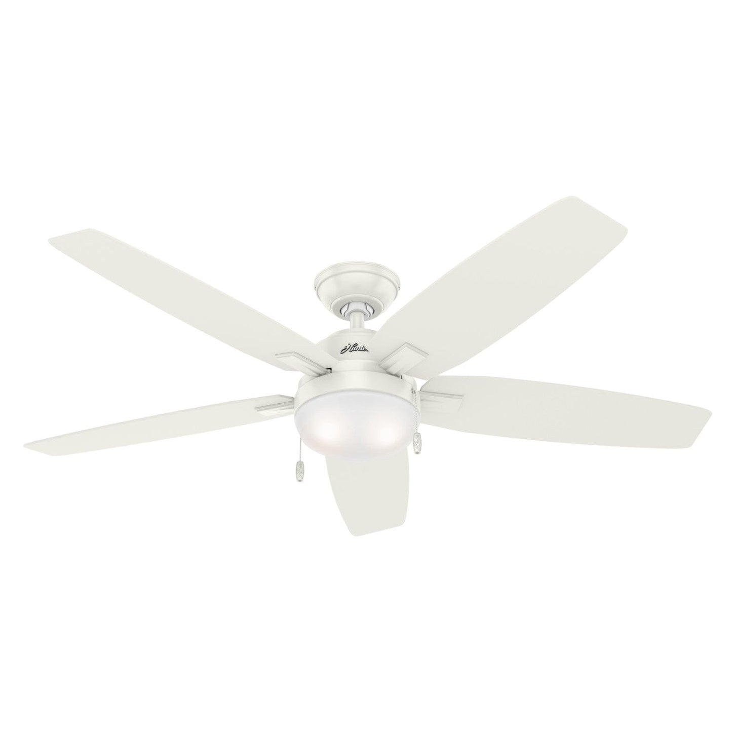 Antero with LED Light 54 inch Ceiling Fans Hunter Fresh White - Light Gray Oak 