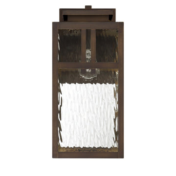 Aspenbrook Outdoor WeatherMax 1 Light Large 17 Inch Wall Light Lighting Hunter Matte Bronze - Water 