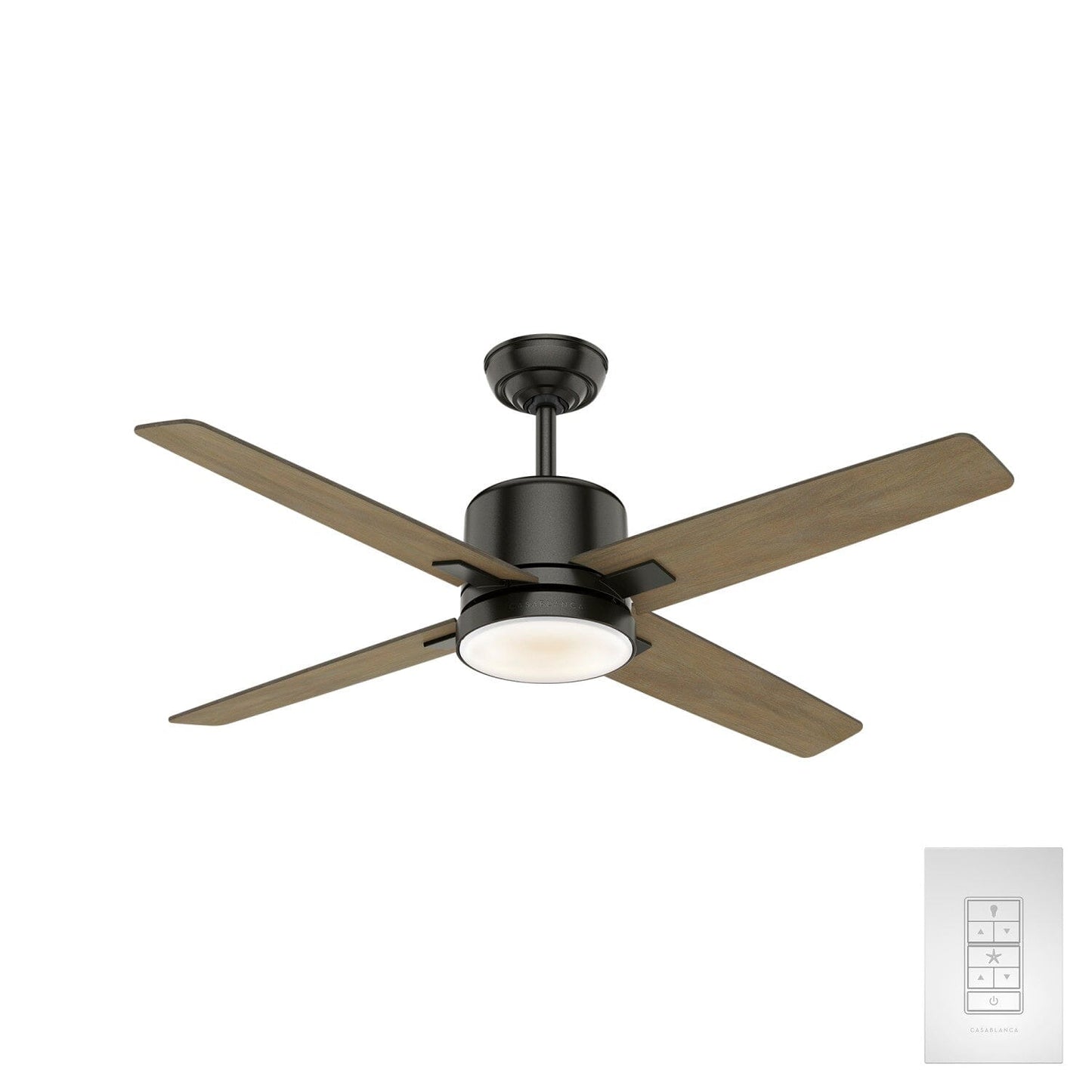 Axial with LED Light 52 inch Ceiling Fans Casablanca Noble Bronze - River Timber 